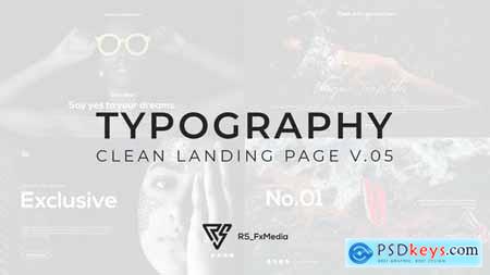 Typography Slide - Clean Landing Intro V.05 33854842