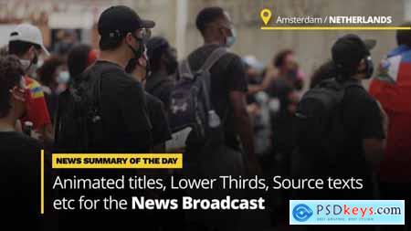 News Titles - Animated Titles and Lower Thirds for Broadcast News 33785533
