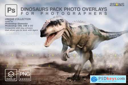 Dinosaur Backdrop- Photoshop Overlay