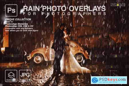 Rain Overlay & Photoshop Overlay