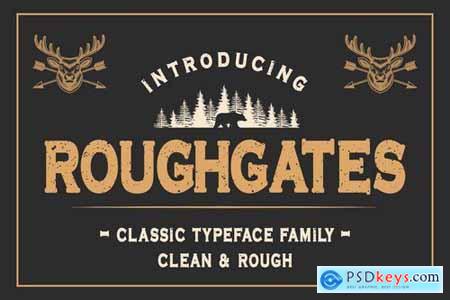 Roughgates - Classic Typeface Font