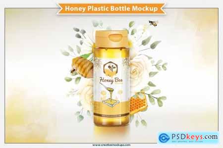 Honey Plastic Bottle Mockup 6305503