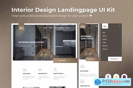 Architecture Landing Page UI Kits Template