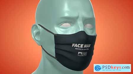 Face Mask Animated Mockup Template - Mockup Kit 33901966