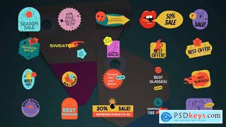 Sticker Sale Titles -- After Effects 33926673