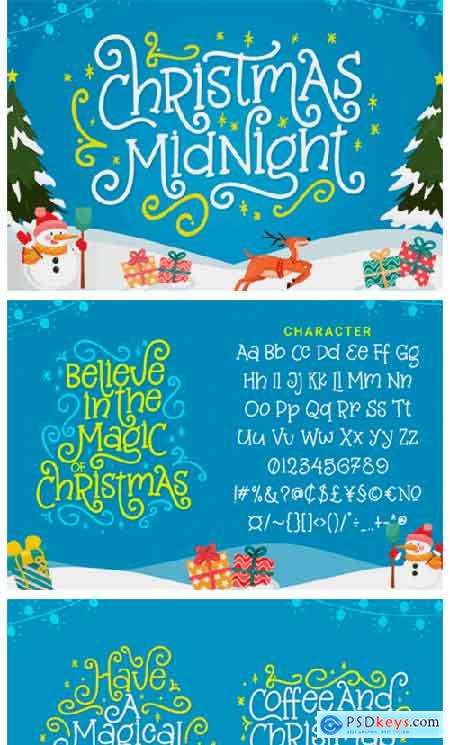 Christmas Midnight Font