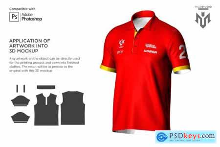 3D Poloshirt Short Sleeve Mockup 6453762