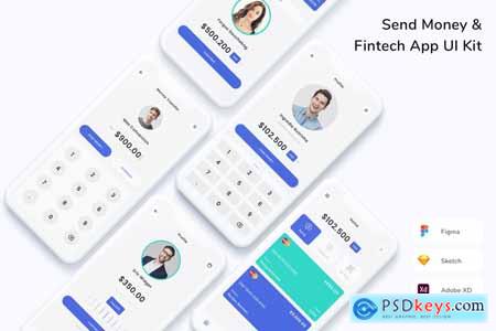 Send Money & Fintech App UI Kit XLBBF7F