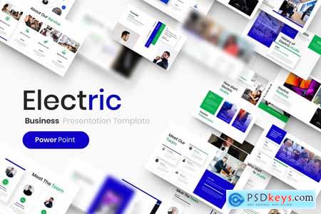 Electric - Business Powerpoint, Keynote and Google Slides Template