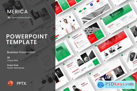 Merica - Business Powerpoint, Keynote and Google Slides Template