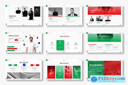 Merica - Business Powerpoint, Keynote and Google Slides Template