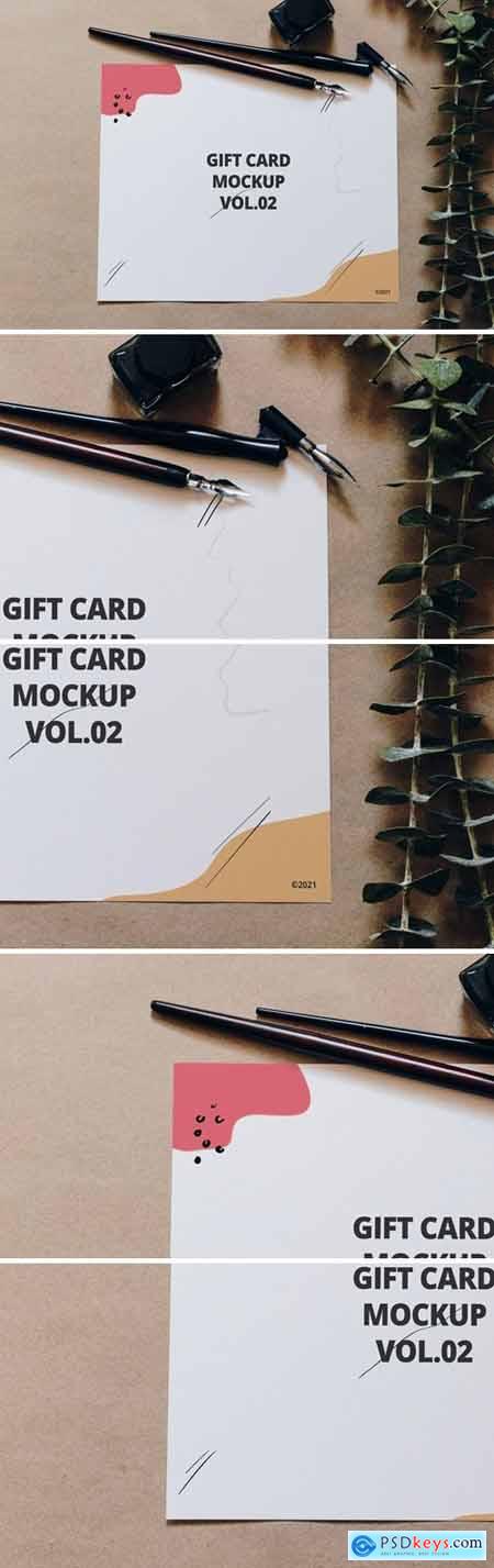 Gift Card Mockup Vol.02