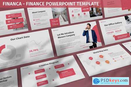Financa - Finance Powerpoint Template CZK4F3R