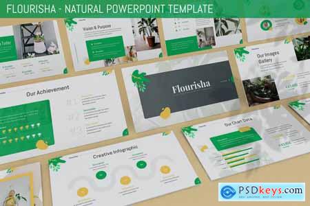 Flourisha - Natural Powerpoint Template J5T4GWZ