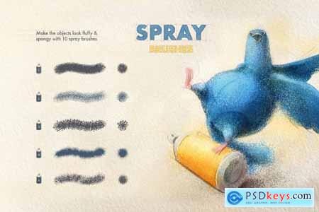 Spray & Hatch Procreate Brushes 6505326