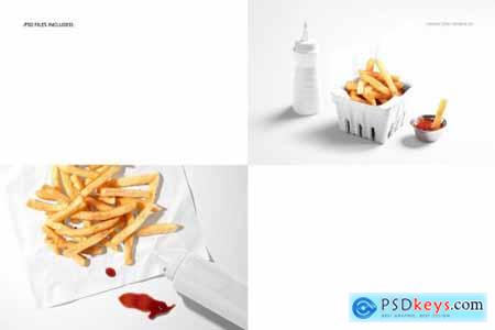 Food Safe Paper Mockup french fries 6396756