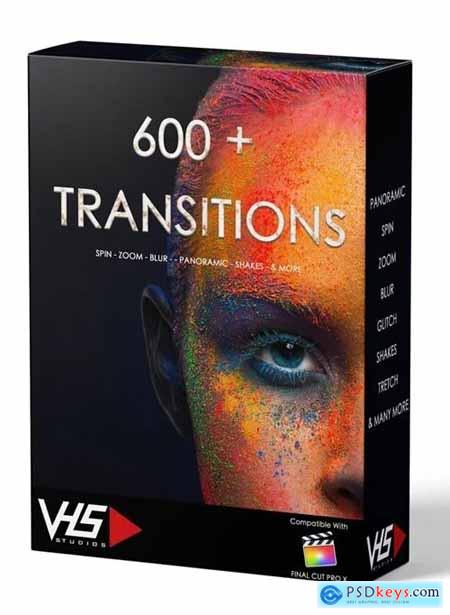 VHS Studio VHS 600+ Final Cut Transitions