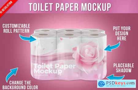 Toilet Paper Package Mockup