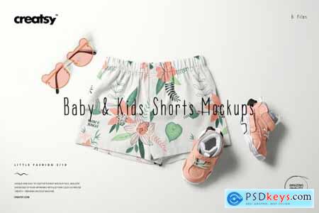 Baby & Kids Shorts Mockup Set 6503528