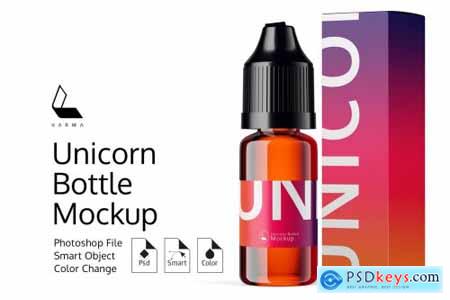 Unicorn Bottle Mockup 6360457