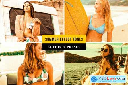 Summer Effect Tones Action & Lightroom Preset