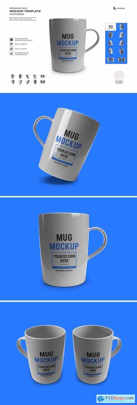Coffee Mug Mockup Template Set