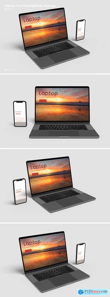 Laptop And Smartphone Mockup