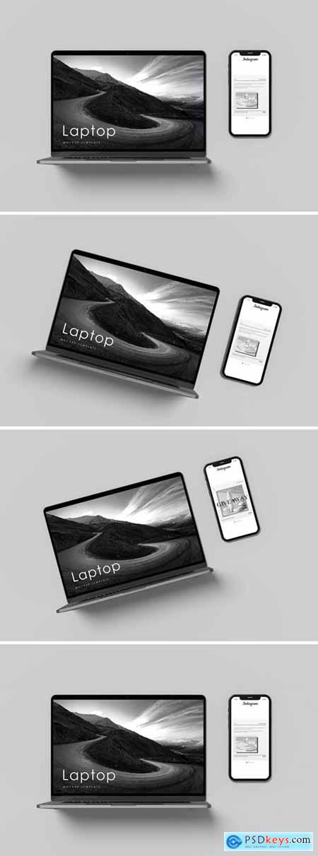 Laptop And Smartphone Mockup