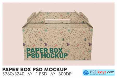Paper Box PSD Mockup