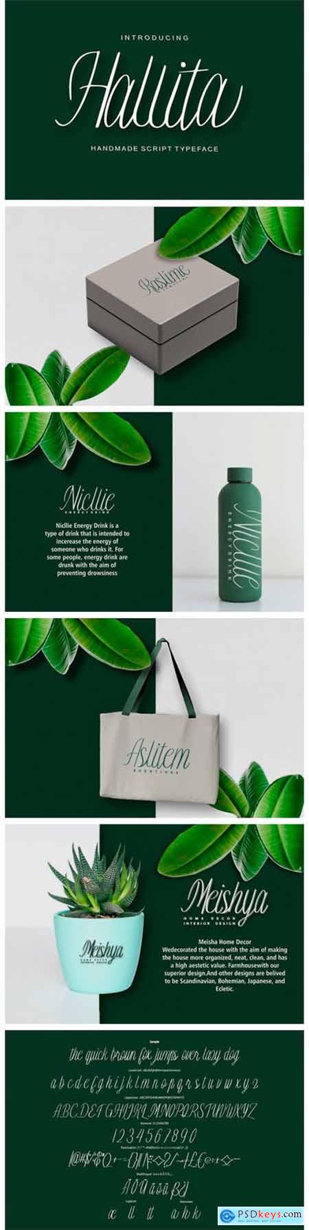 Hallita Script Font