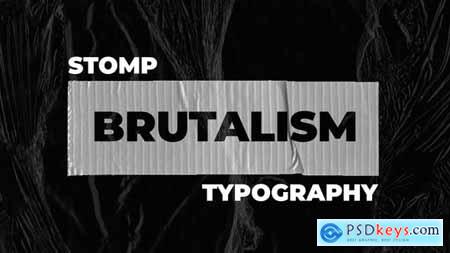 Brutalism Stomp Typography 31426234