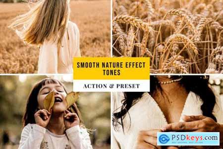 Smooth Nature Effect Tones Action & Lightroom Presets