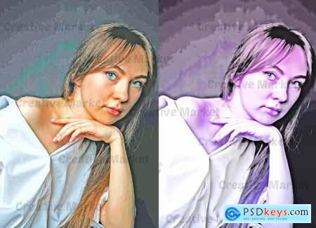 Portrait Oil Effect Photoshop Action 6536922