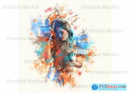 Vintage Painting Photoshop Action 6547993