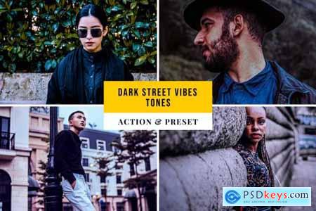 Dark Street Vibes Tones Action & Lightroom Preset