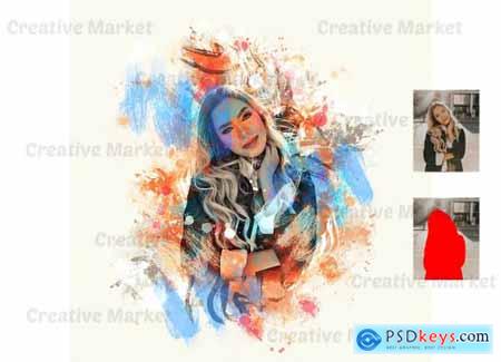 Vintage Painting Photoshop Action 6547993