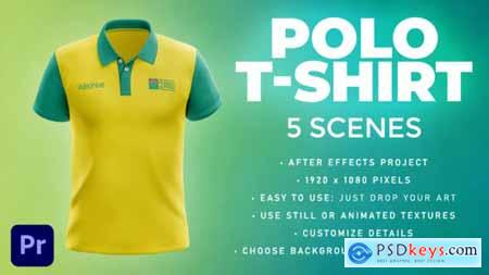 Polo T-shirt 5 Scenes Mockup Template Animated Mockup PREMIERE 33877905