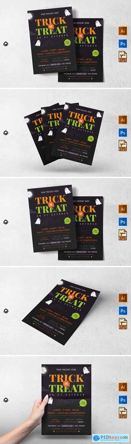 Halloween Event Party Flyer Template 4ZJEUB5