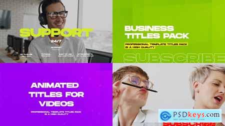 Business Titles and Lower Thirds Pack 33358961