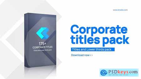 Corporate Titles and Lower thirds pack 33244687