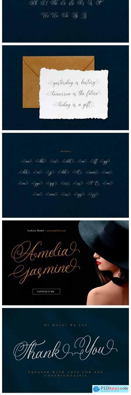 Amanda Calligraphy Font