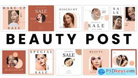 Beauty And Fashion Instagram Post Pack 34080758