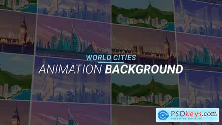 World cities - Animation background 34061001