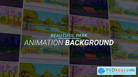 Beautiful park - Animation background 34060861