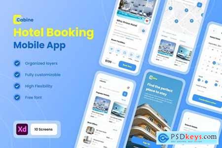 Cabine - Hotel & Resort Booking Mobile App UI Kit