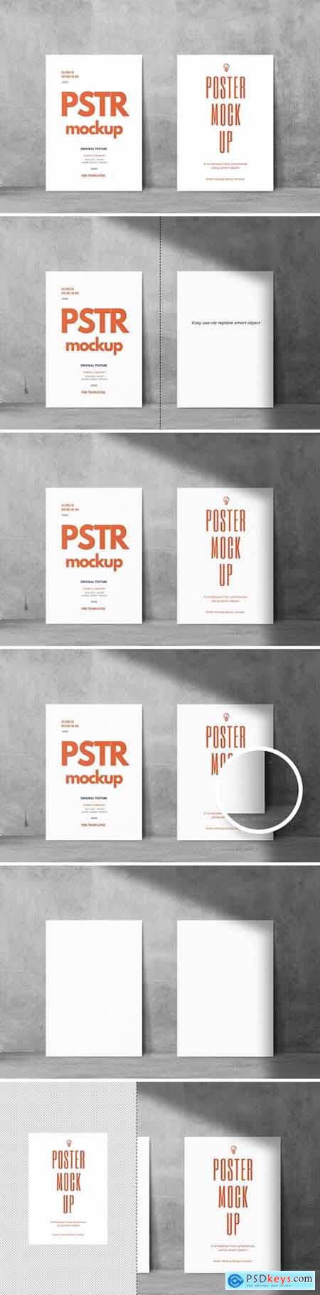 Poster Mockup Realistic Background