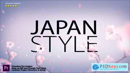 Japan Style Intro Romantic Titles Animation Promo Premiere Pro 34096420