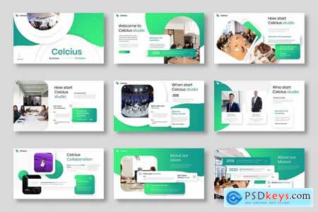 Celcius  Business Powerpoint, Keynote and Google Slides Template