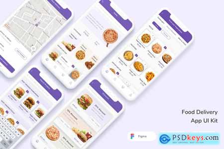Food Delivery App UI Kit 8BWQ3UP