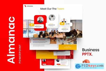 Almanac  Business Powerpoint, Keynote and Google Slides Template